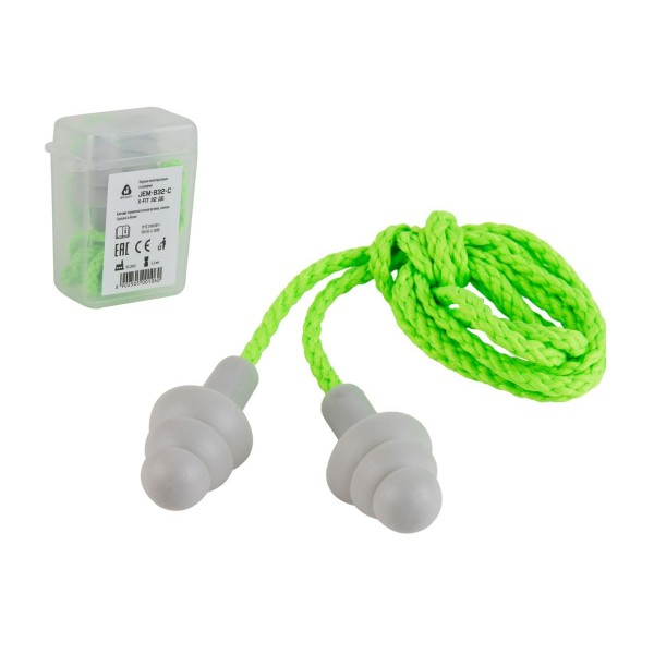 Беруши многоразовые со шнурком  X-Fit Jeta Safety
